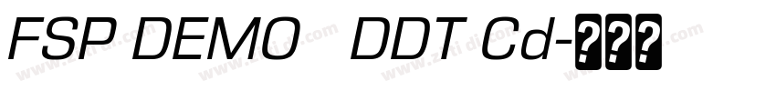 FSP DEMO   DDT Cd字体转换